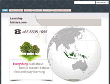 Tablet Screenshot of learning-bahasa.com